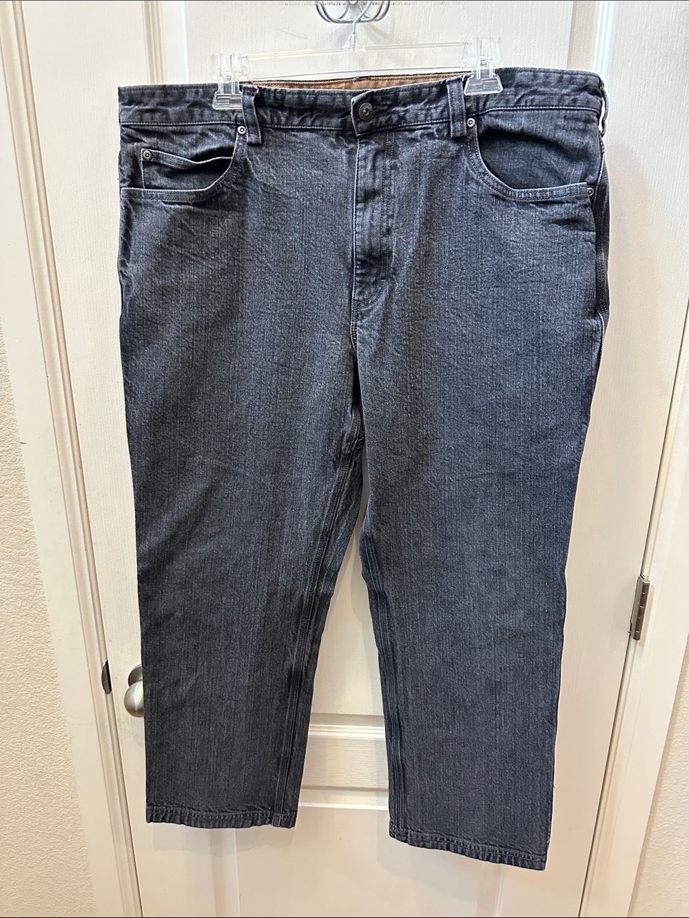 Duluth Trading Co Black Relaxed Fit Jeans 40x30